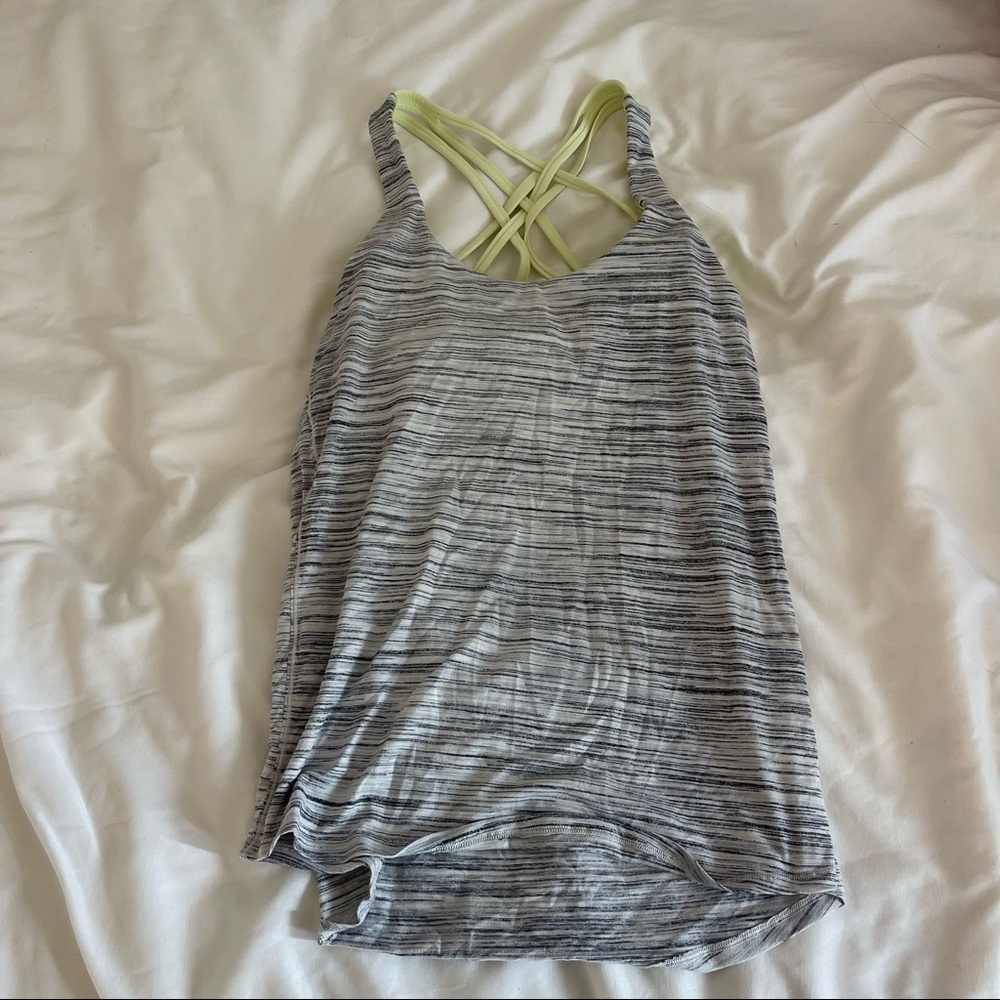lululemon open back tank top